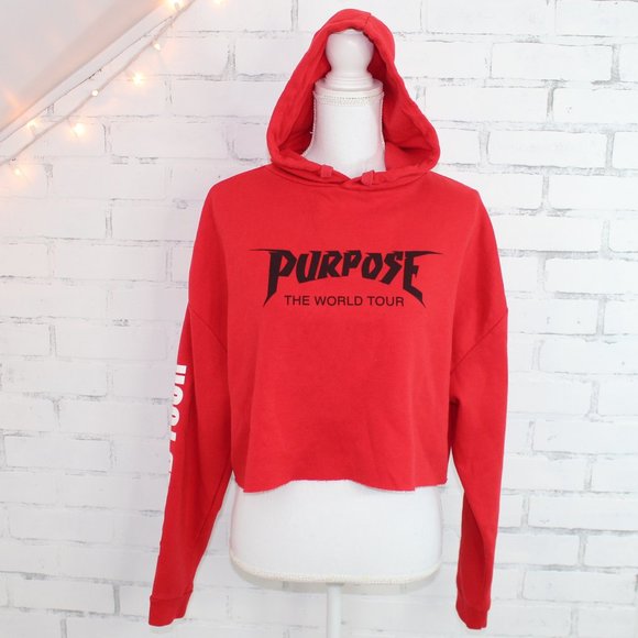 justin bieber cropped hoodie